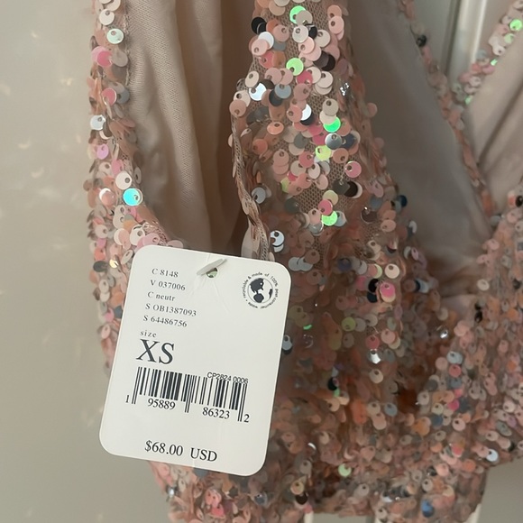 Free people pink sequin top - Picture 2 of 4